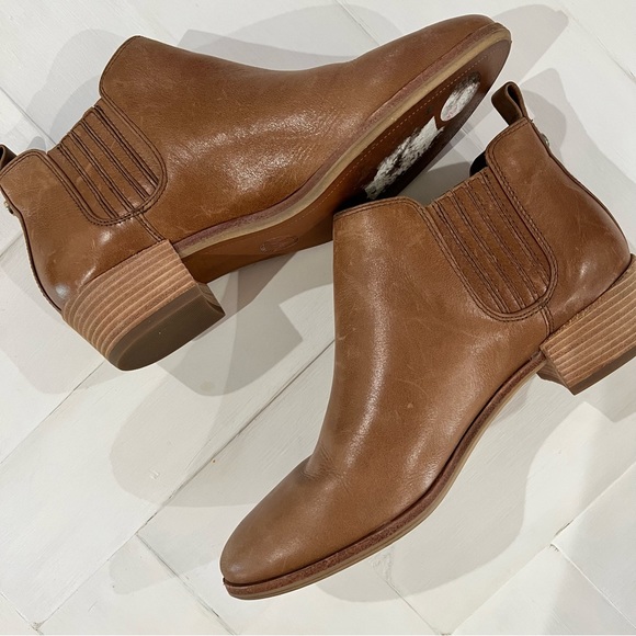 michael kors leather ankle boots | size 6 | brown/tan - Picture 6 of 8